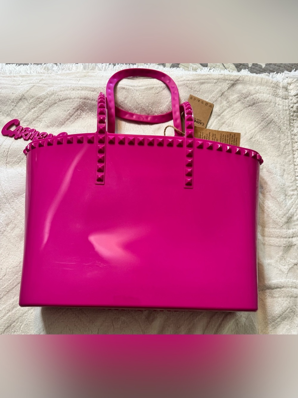 Carmen Sol Seba Tote in Fuschia